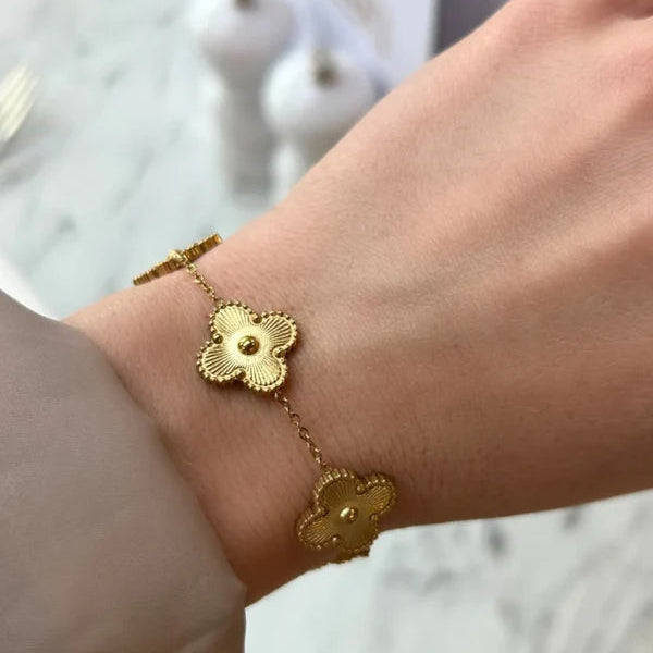 Gold Clover Bracelet