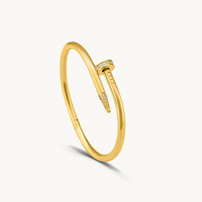 Gold Nail Bracelet