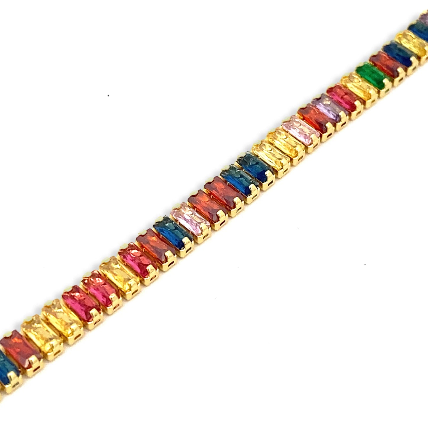 Spectrum Baguette Tennis Bracelet