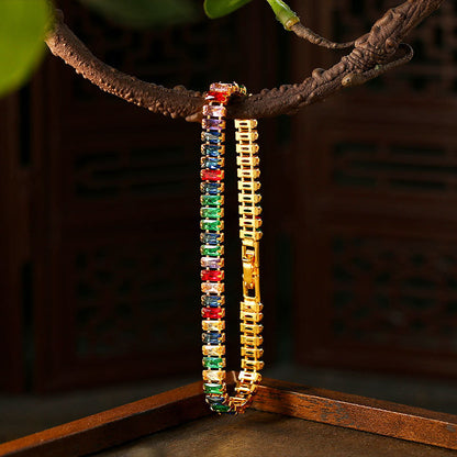 Spectrum Baguette Tennis Bracelet