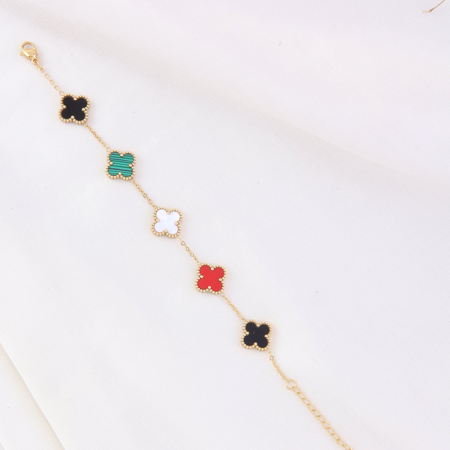 Multicolor Clover Bracelet
