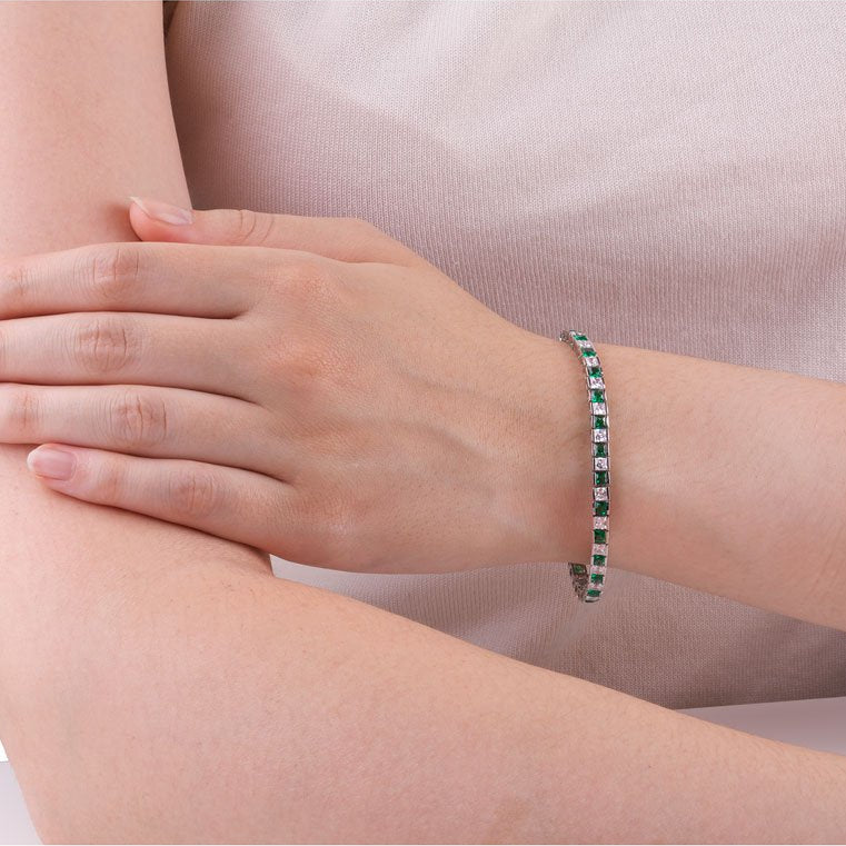 Emerald Dreams Tennis Bracelet